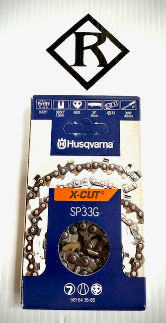 Husqvarna 16" Replacement Chain, SP33G .325 .050 66DL, 581643666
