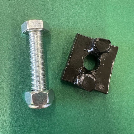 Tonutti / Wolagri Rake Wheel Cap, S95AR001 Tedder Tine Clips with Bolt/Nut, 50606100