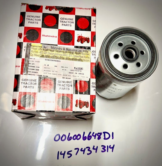 Mahindra Fuel Filter, 1457434314, 006006648D1