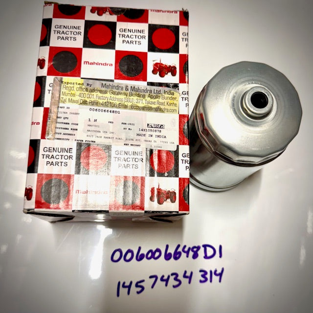 Mahindra Fuel Filter, 1457434314, 006006648D1
