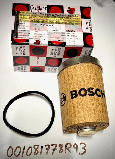 Mahindra Secondary Fuel Filter Element, 001081778R93