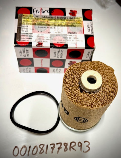 Mahindra Secondary Fuel Filter Element, 001081778R93