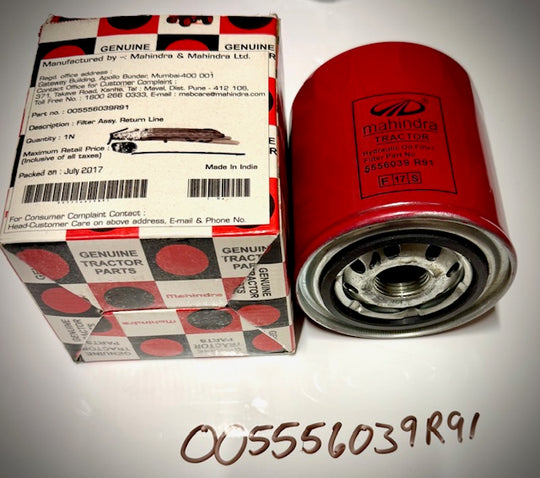 Mahindra Return Line Hydraulic Oil Filter, 005556039R91