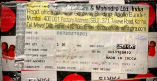 Mahindra Canister Filter, 007202702C1