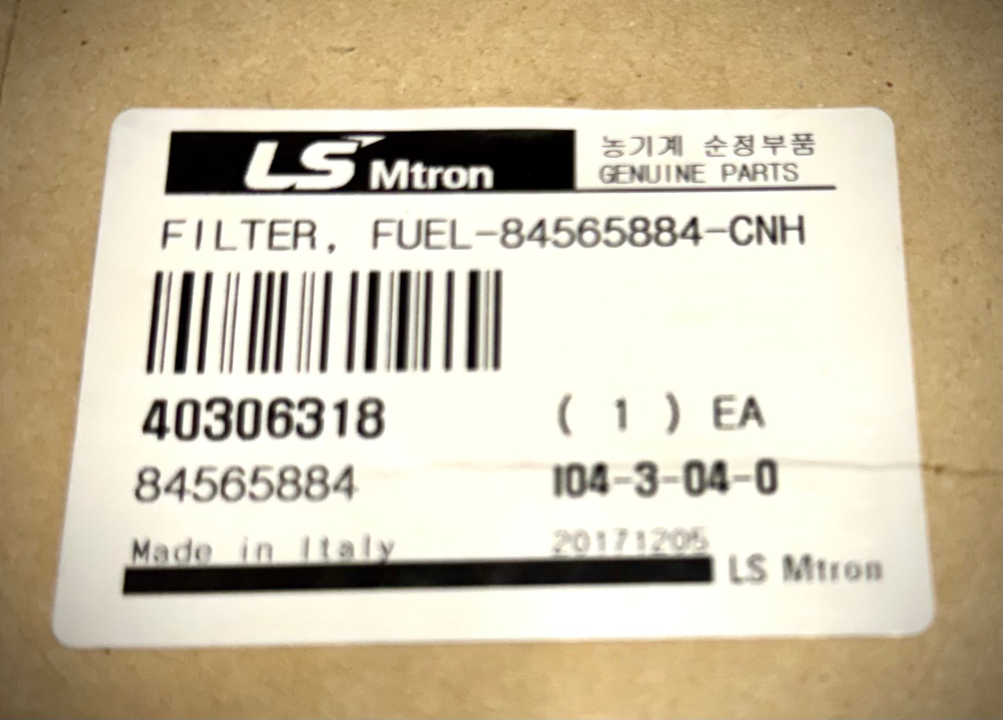 LS Tractor Fuel Filter, 40306318