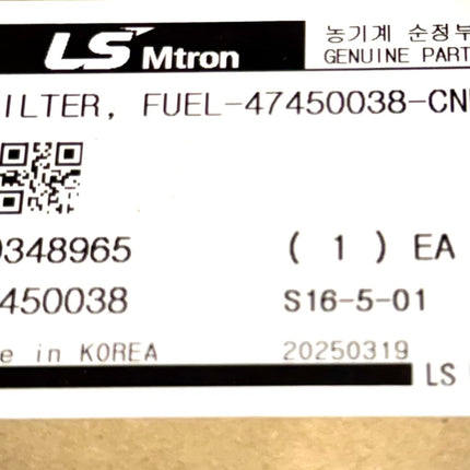 LS Tractor Fuel Filter Cartridge 40348965