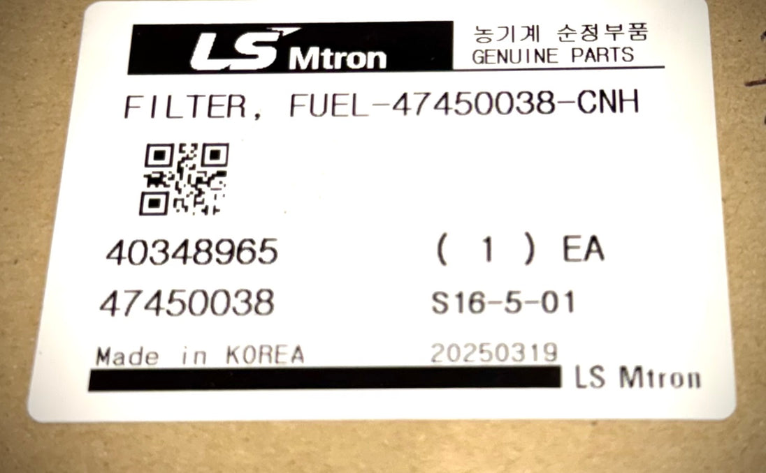 LS Tractor Fuel Filter Cartridge 40348965