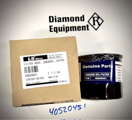 LS Tractors Oil Filter Assembly, 40520451