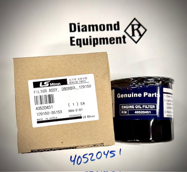 LS Tractors Oil Filter Assembly, 40520451