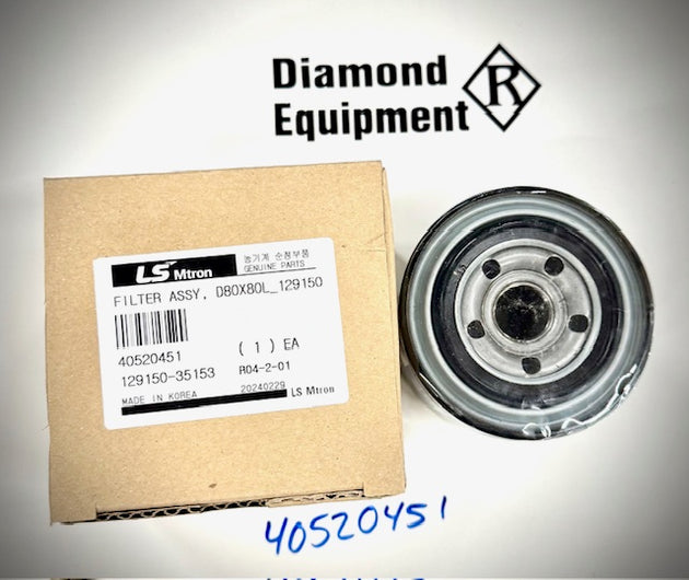 LS Tractors Oil Filter Assembly, 40520451