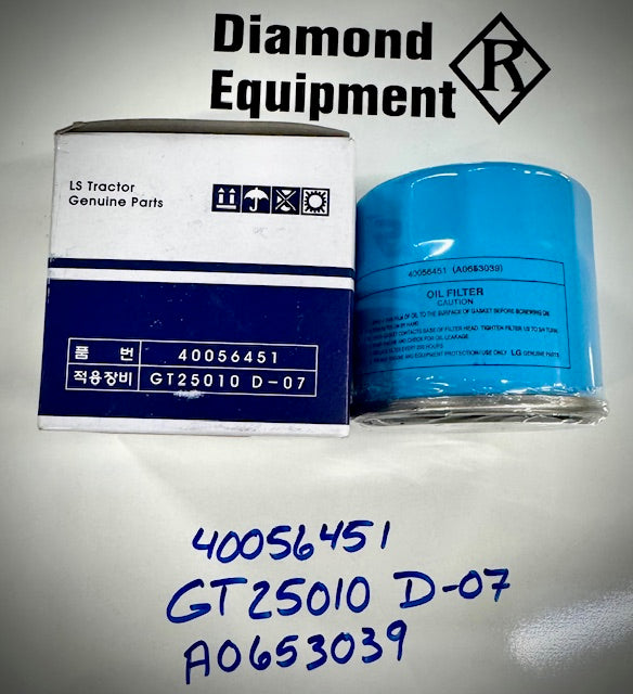 LS Tractors Oil Filter, A0653039, 40056451