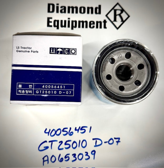 LS Tractors Oil Filter, A0653039, 40056451