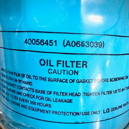 LS Tractors Oil Filter, A0653039, 40056451