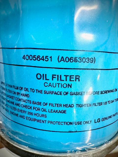 LS Tractors Oil Filter, A0653039, 40056451