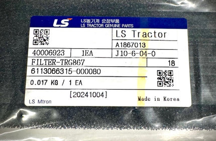 LS Tractor Cabin Air Filter, 40006923