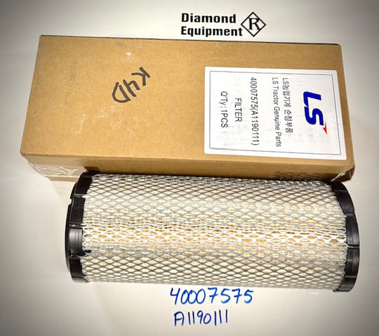 LS Tractor Primary Element Filter, A1190111, 40007575