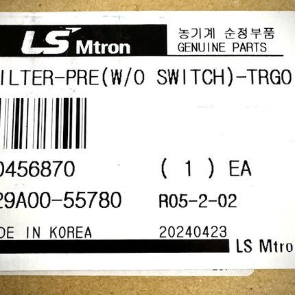 LS Tractor Filter Pre Without Switch, TRG010, 40456870
