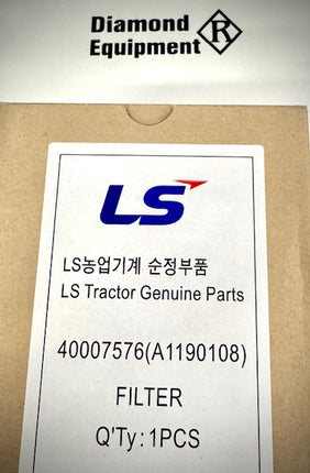 LS Tractor Primary Element, Air Cleaner Filter, 40007576