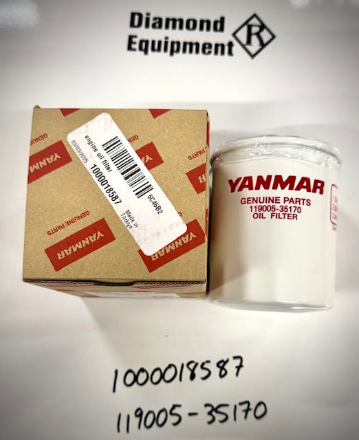 Yanmar Wacker Neuson Engine Oil Filter, 1000018587