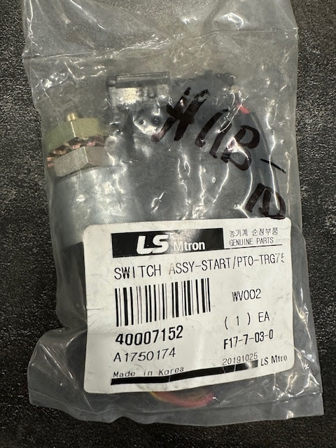 LS Tractor Switch Assembly Start/PTO, 40007152