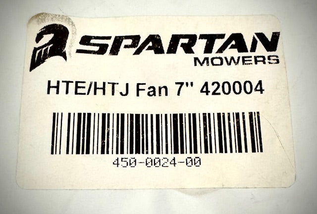 Spartan HTE HTJ Fan, 7in CCW, 450-0024-00
