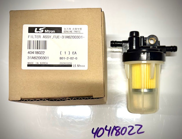 LS Tractor Fuel Filter Assembly, 40418022