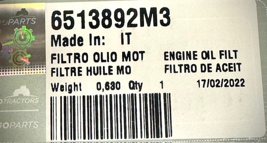 McCormick Oil Filter, 6513892M3