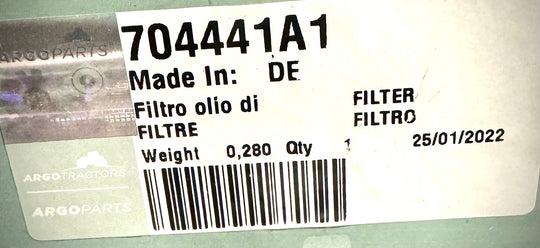 McCormick Hydraulic Oil Filter, 704441A1
