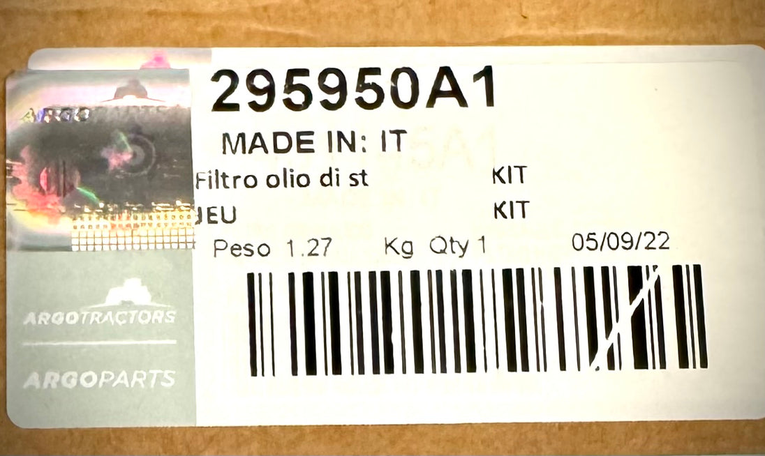 Argo Parts Hydraulic Filter, 295950A1