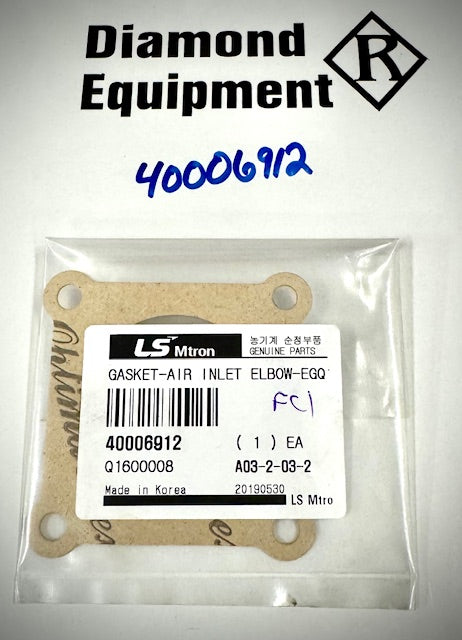 LS Tractor Gasket Air Inlet Elbow, 40006912