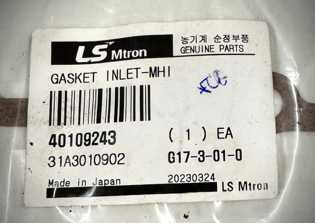 LS Tractor Inlet Gasket 40109243