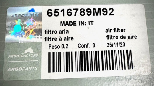 McCormick / Argo Parts Cabin Air Filter, 6516789M92