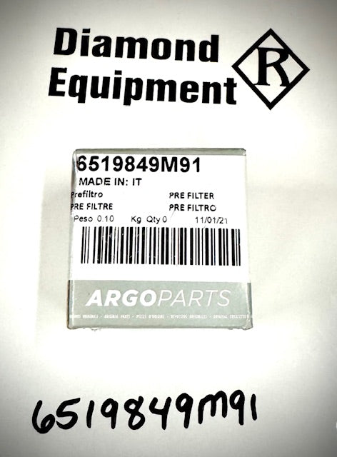 McCormick / Argo Parts Pre-Filter, 6519849M91