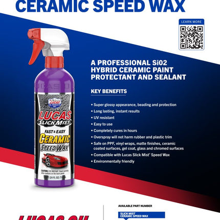 Lucas Oil, Slick Mist Ceramic Speed Wax, 11294