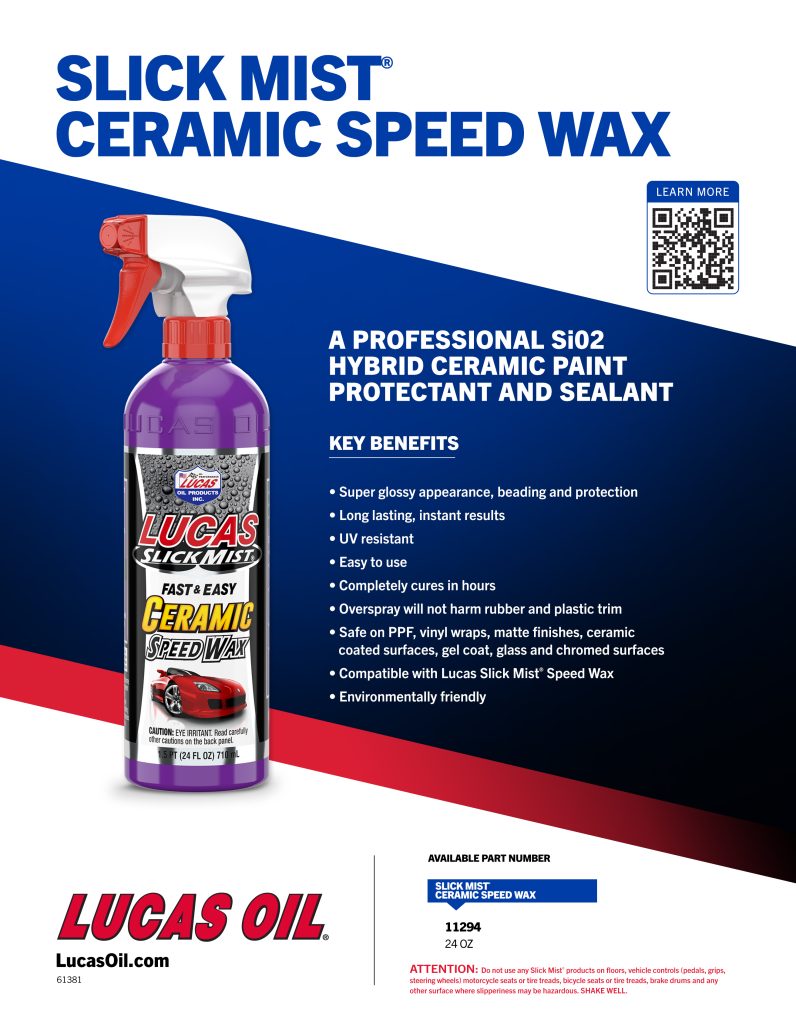 Lucas Oil, Slick Mist Ceramic Speed Wax, 11294