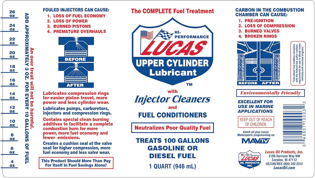 Lucas Injector Cleaner 1 QT, 10003