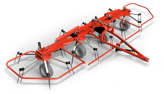 Farmking RT417 4 Basket 17ft Tedder