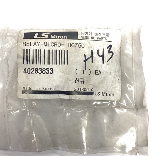 LS Tractor Relay Micro TRG750, 40263833