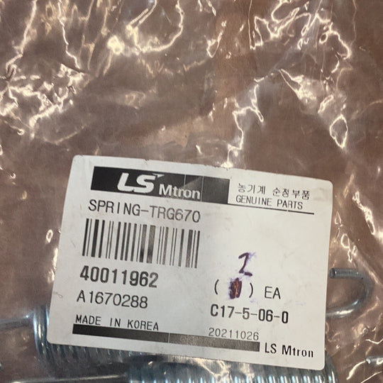 LS Tractor Spring, 40011962