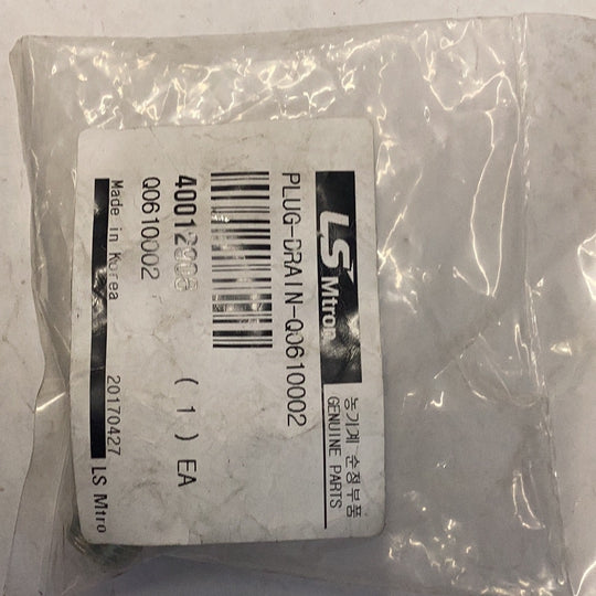 LS Tractor Plug Drain, 40012908