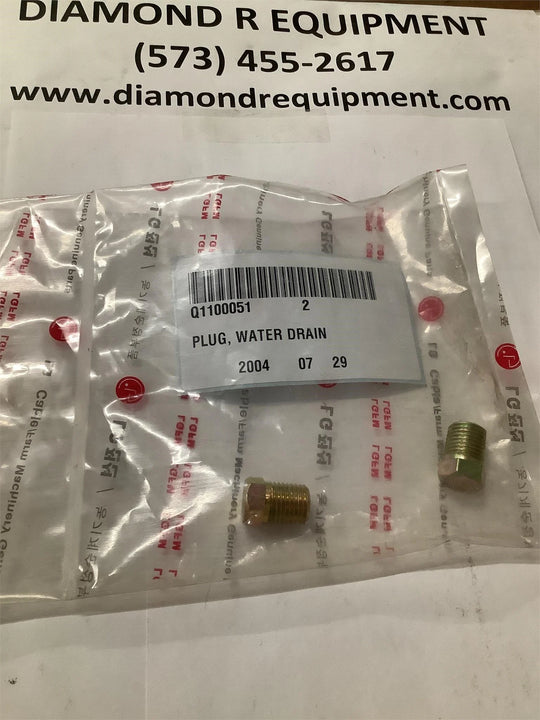 LS Tractor Plug, Water Drain, 40009575