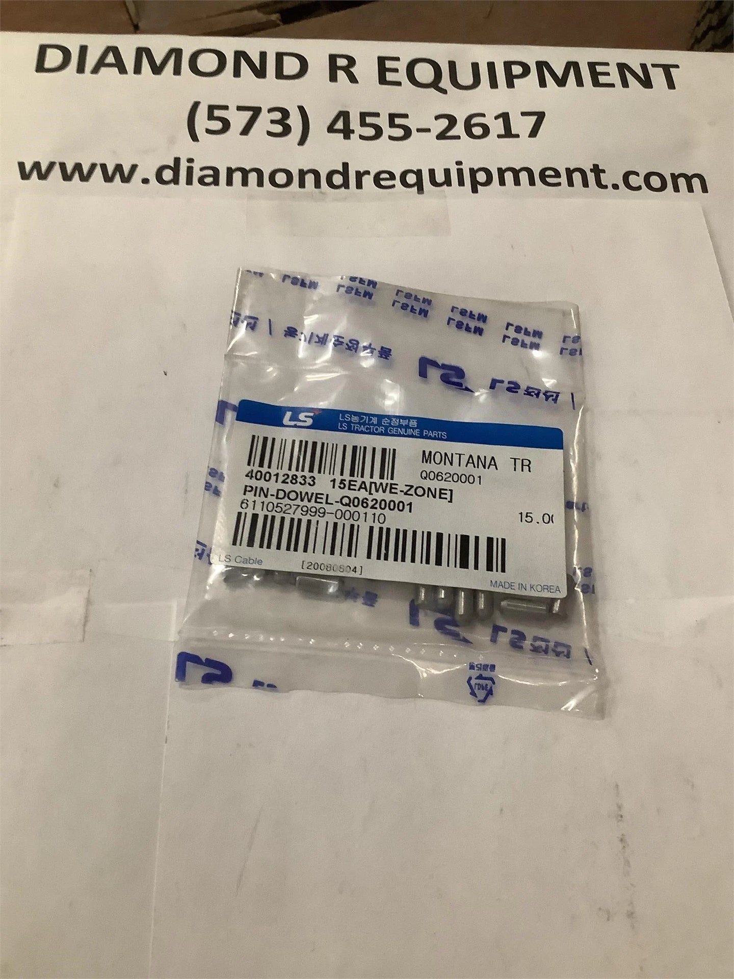 LS Tractor Pin Dowel, 40012833